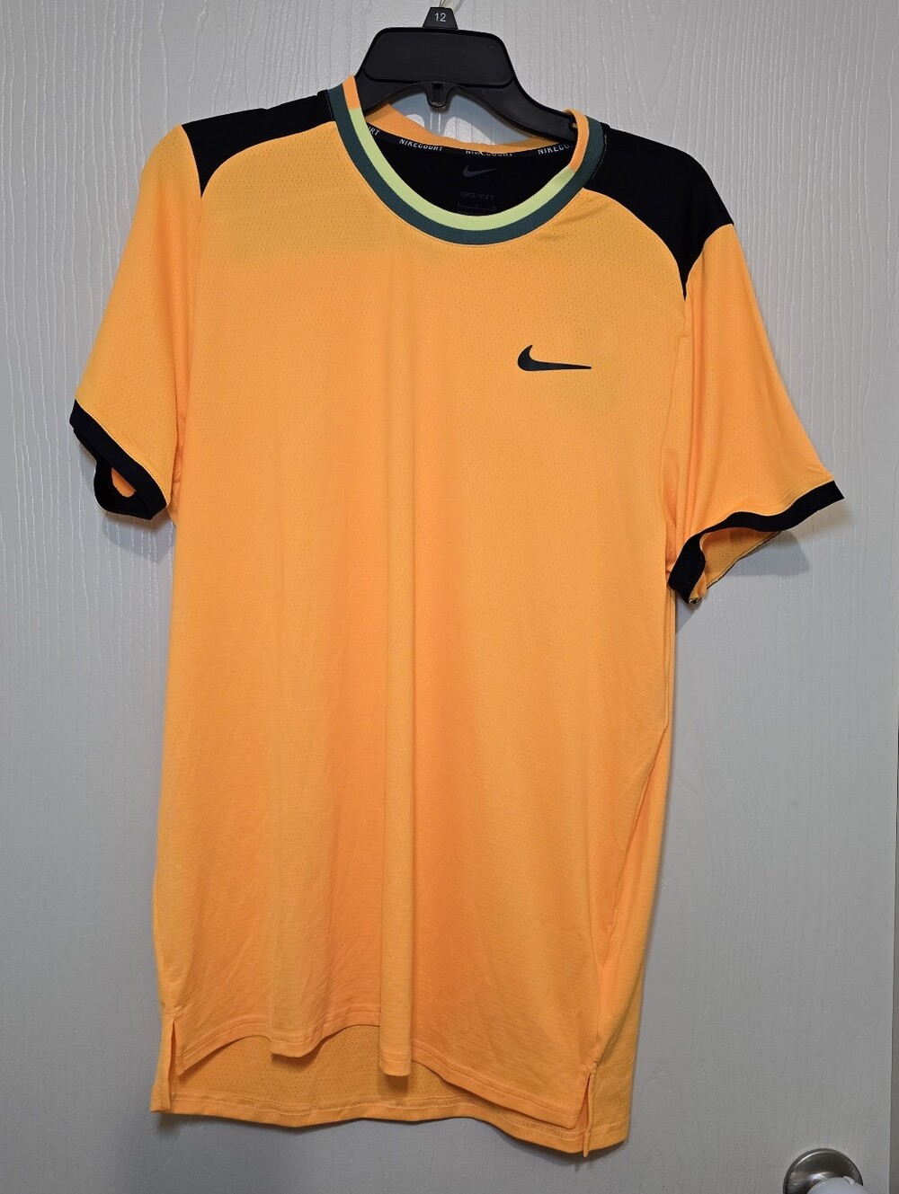 Nike Court Advantage‎ Large Orange Shirt Carlos Alcaraz Dri-Fit FD5319-845